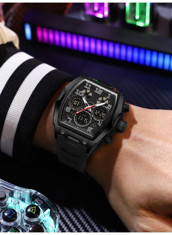 Sanda Fashion Men's Electronic Watch Sports Multi functional Waterproof Night Light Men's Electronic Watch - Image 3