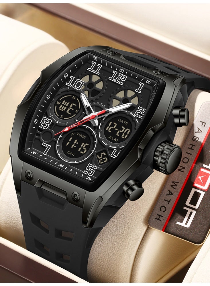 Sanda Fashion Men's Electronic Watch Sports Multi functional Waterproof Night Light Men's Electronic Watch - Image 1