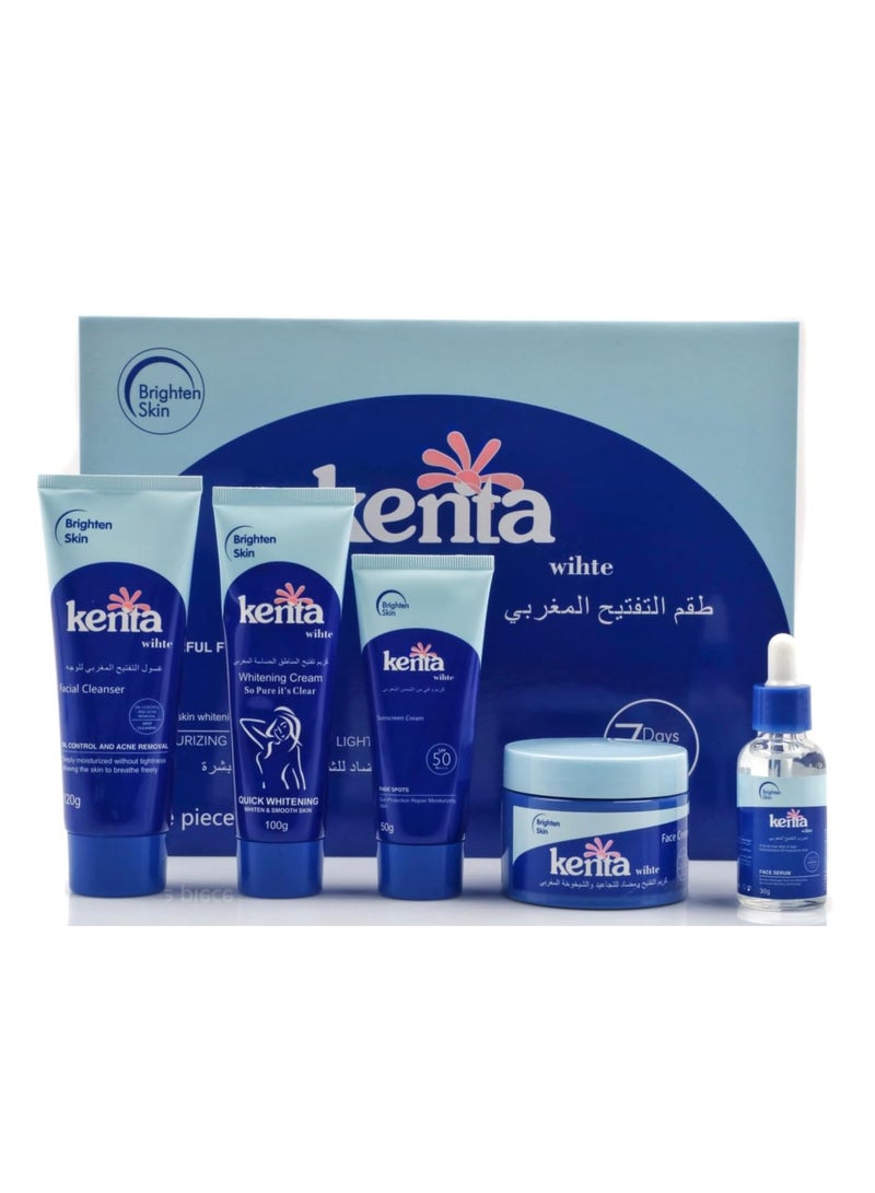 kenta 5 Pcs Effective Skin Whitening Powerful Formula Set KW0114 - Image 1