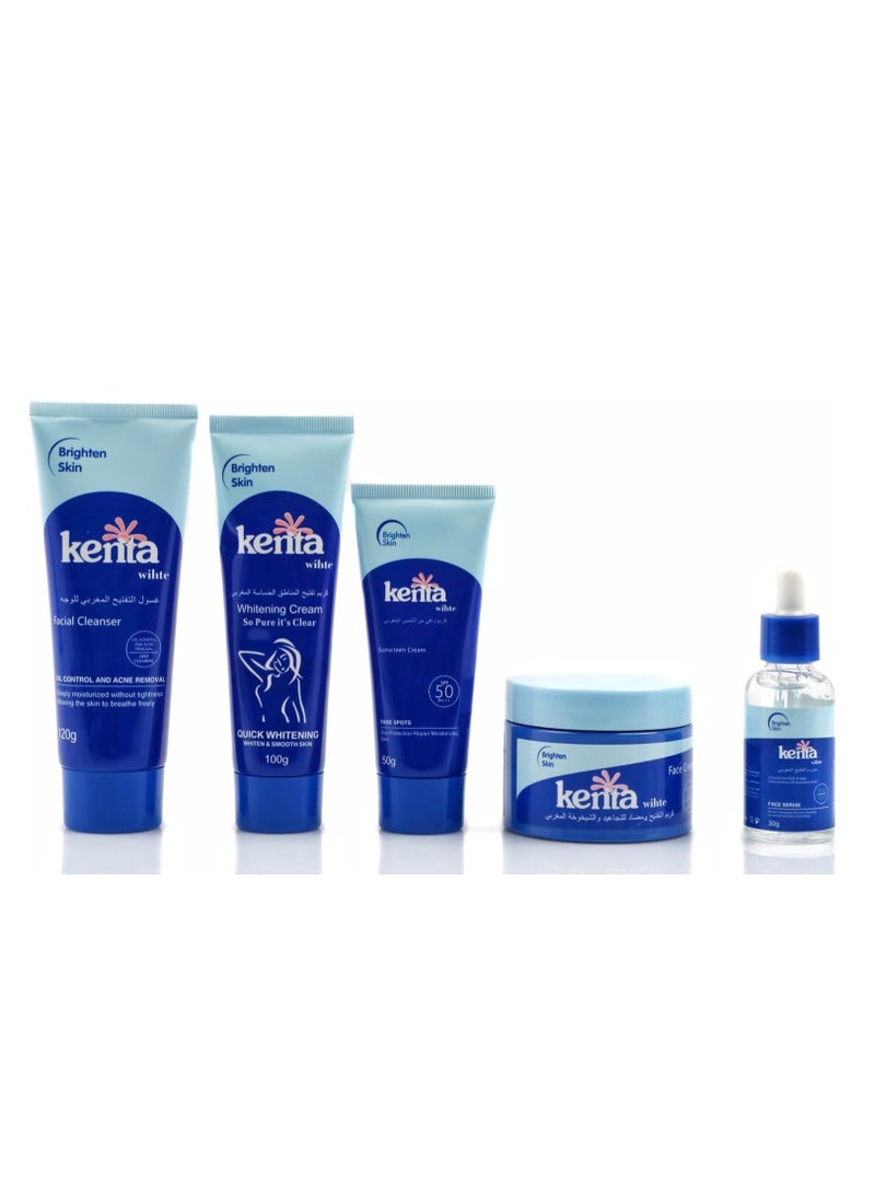 kenta 5 Pcs Effective Skin Whitening Powerful Formula Set KW0114 - Image 3