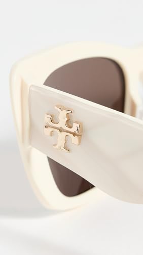 Tory Burch Women's 0TY7216U Sunglasses, Ivory, Off White, One Size - Image 3