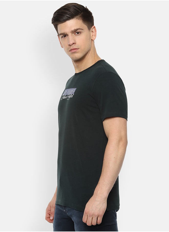 LOUIS PHILIPPE - Slim Fit Casual Crew Neck T-shirt - Image 1