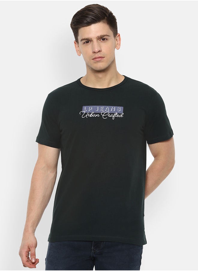 LOUIS PHILIPPE - Slim Fit Casual Crew Neck T-shirt - Image 1