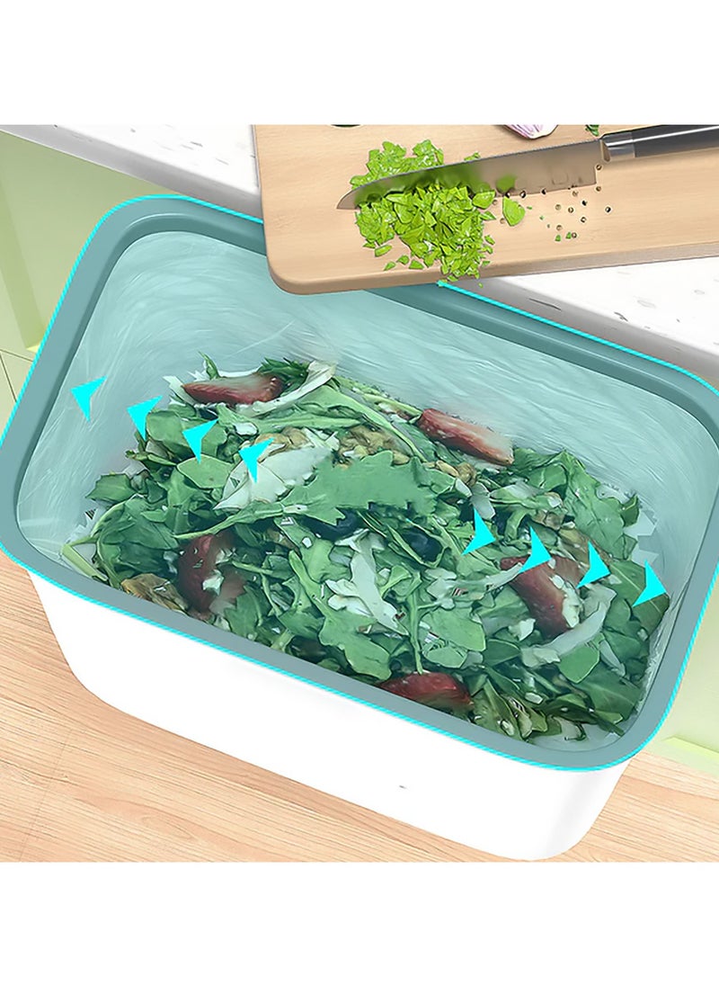 LIMITLESS 3 Gallon Capacity Hanging Kitchen Trash Can Z85 Kitchen Compost Bin for Counter Top or Under Sink, Hanging Small Trash Can  - Image 4