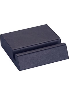 Faux Leather Table Top MDF Phone Holder and Business Card Holder Navy Blue