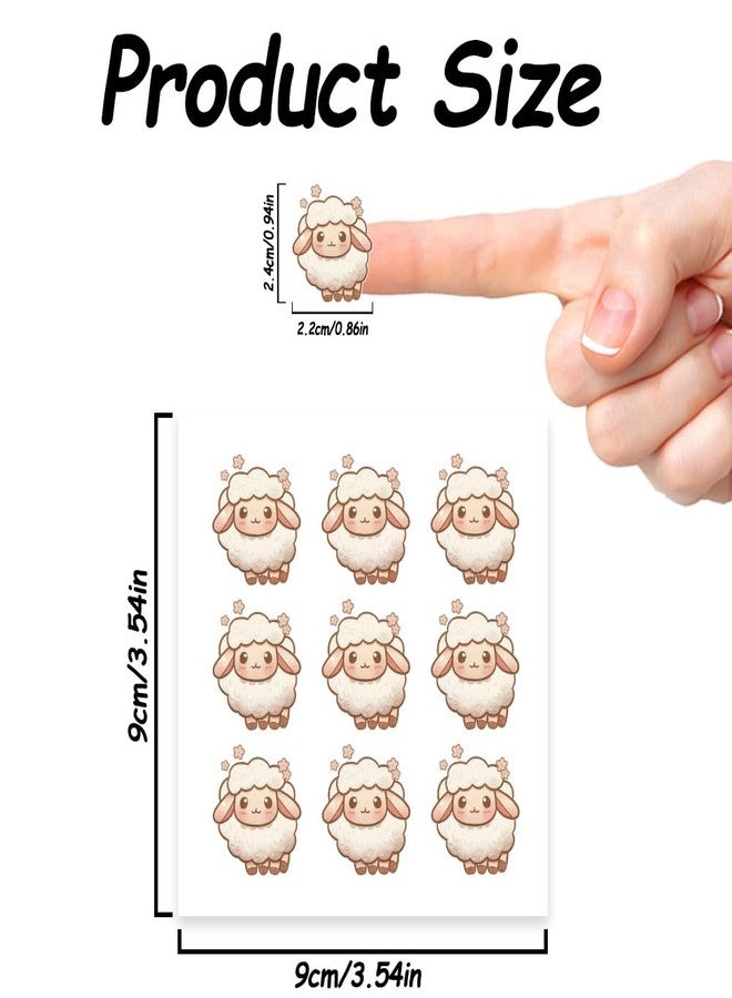 AHANDMAKER 180Pcs Sheep Planner Stickers, 0.94x0.86 Inch Self-Adhesive Lamb Scrapbook Paper Stickers, Sheep Stickers Decals for Scrapbooking Planner Calendar DIY Crafts Party Decor Gift Bag Seal - Image 2