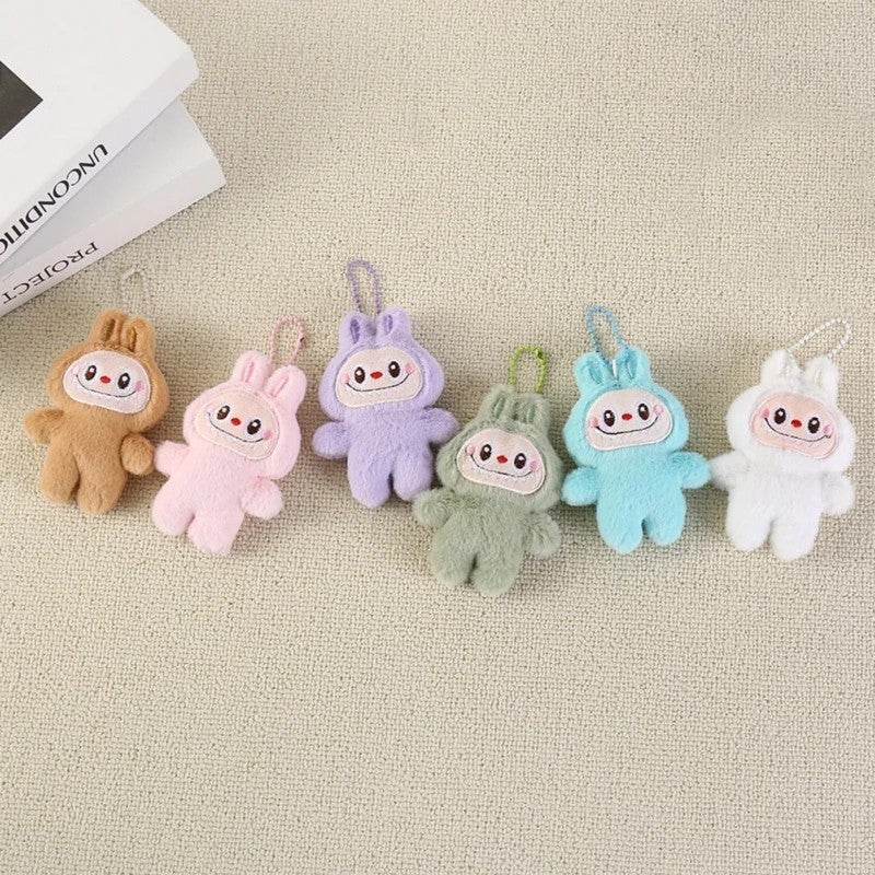 Plush Accessories 11x7.5 Pink Hanging Chain Cartoon Brooch - Ultra-Soft Crystal Plush Fashion Adornments for Bags Scarves - Image 5