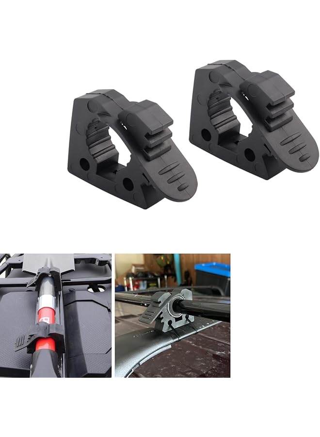 promass Jack Handle Holder Rubber Clip, Original Quick Clip for Mounting Tools, Tubular Tool Grip Quick Release Clip Mount Roof Rack Mount Fits Tools 1-1/7" To 1-3/7" Diameter (2 Pack) - Image 1