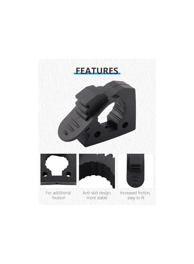 promass Jack Handle Holder Rubber Clip, Original Quick Clip for Mounting Tools, Tubular Tool Grip Quick Release Clip Mount Roof Rack Mount Fits Tools 1-1/7" To 1-3/7" Diameter (2 Pack) - Image 5