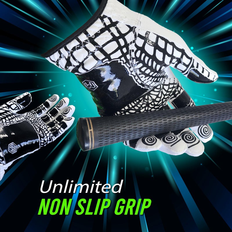 MONKEY GRIP Golf Glove Premium Synthetic Silicon Non silp Power Gip Slice Killer No Twist, Left Hand (Man-Medium) - Image 2