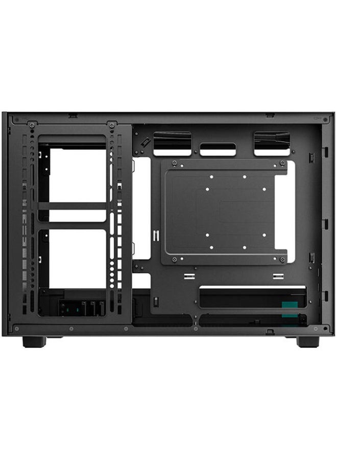 ديب كول صندوق حاسوب DeepCool CH260 (فئة Micro-ATX)، يدعم مبرد سائل (رادياتير) حتى 360 مم، ويدعم تركيب ما يصل إلى 6 مراوح مقاس 120 مم، مزود بـ 4 فتحات توسعة، ولوحة جانبية من الزجاج المقسى، وألواح شبكية محيطة، باللون الأسود | R-CH260-BKNGM0-G-1 - Image 4