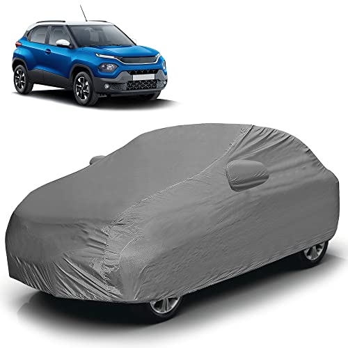Autofy Car Cover Waterproof Econo for Tata Punch [Year 2021 Onwards] - Punch Car Cover Dust & UV Protection Punch Car Body Cover with Mirror Pocket Soft Cotton Lining - Image 1