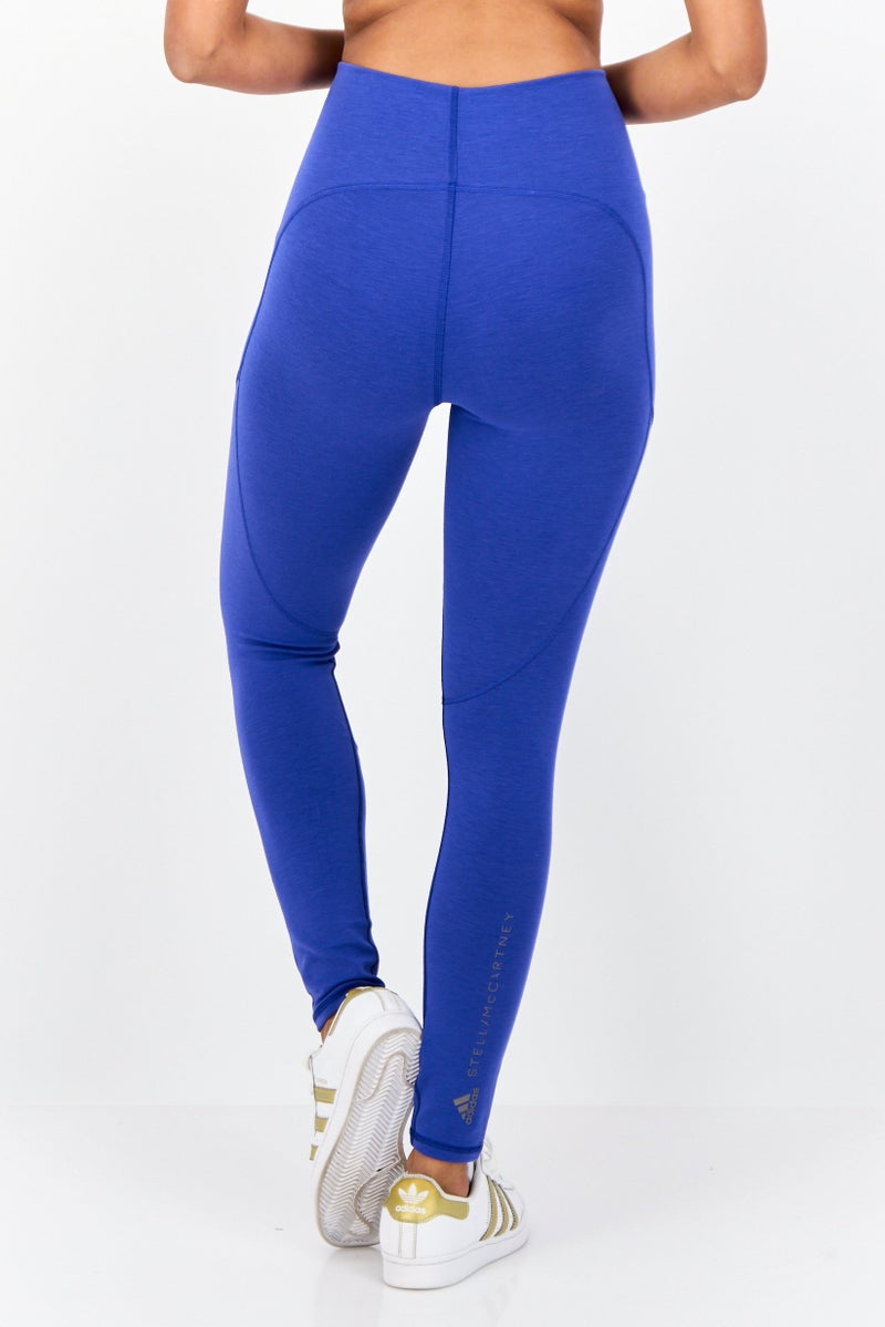 Adidas by Stella McCartney Women Sportswear Fit 7/8 Training Leggings, Blue - Image 3
