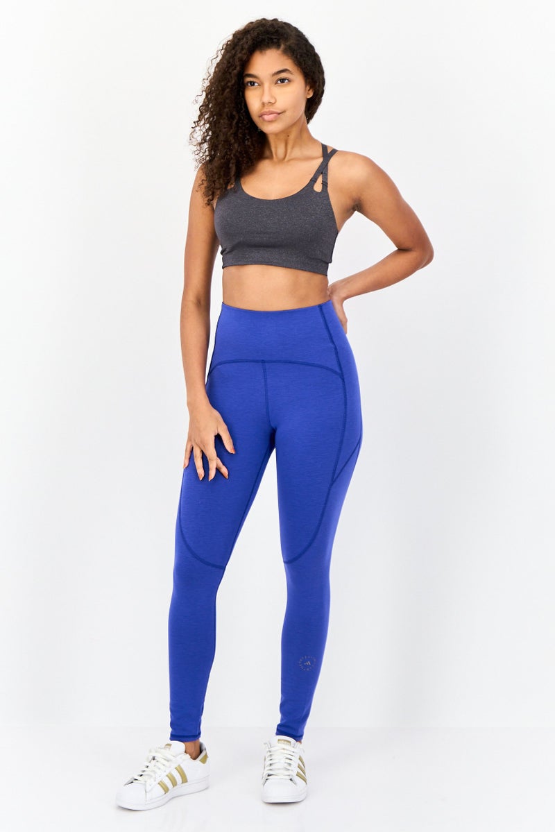 Adidas by Stella McCartney Women Sportswear Fit 7/8 Training Leggings, Blue - Image 2