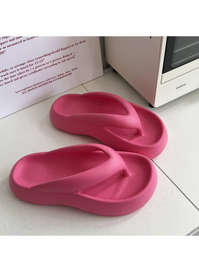 Hi-style Eva Thick-soled Flip-flops For Women's Summer Outer Wear, Versatile And Fashionable Waterproof And Non-slip Beach Shoes - Image 1