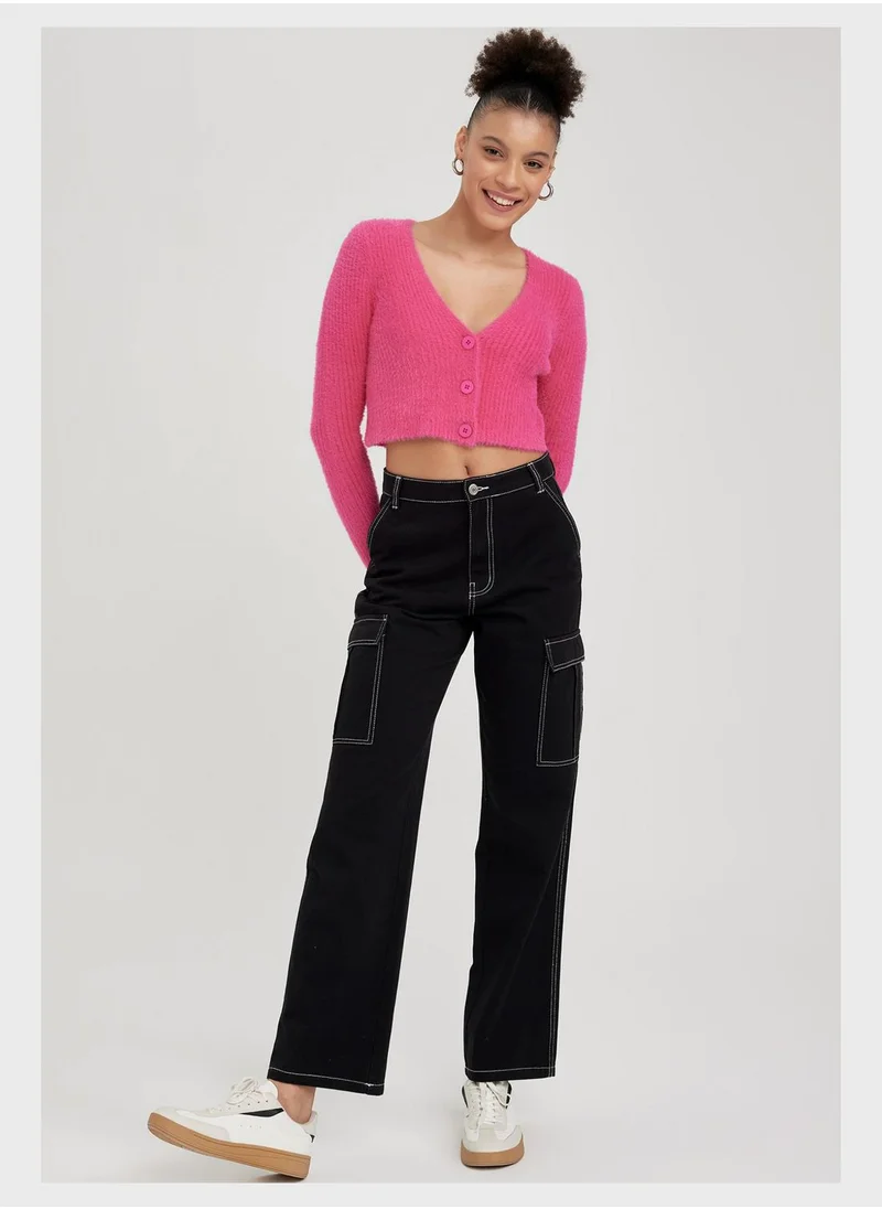 DeFacto High Waist Pocket Detail Pants