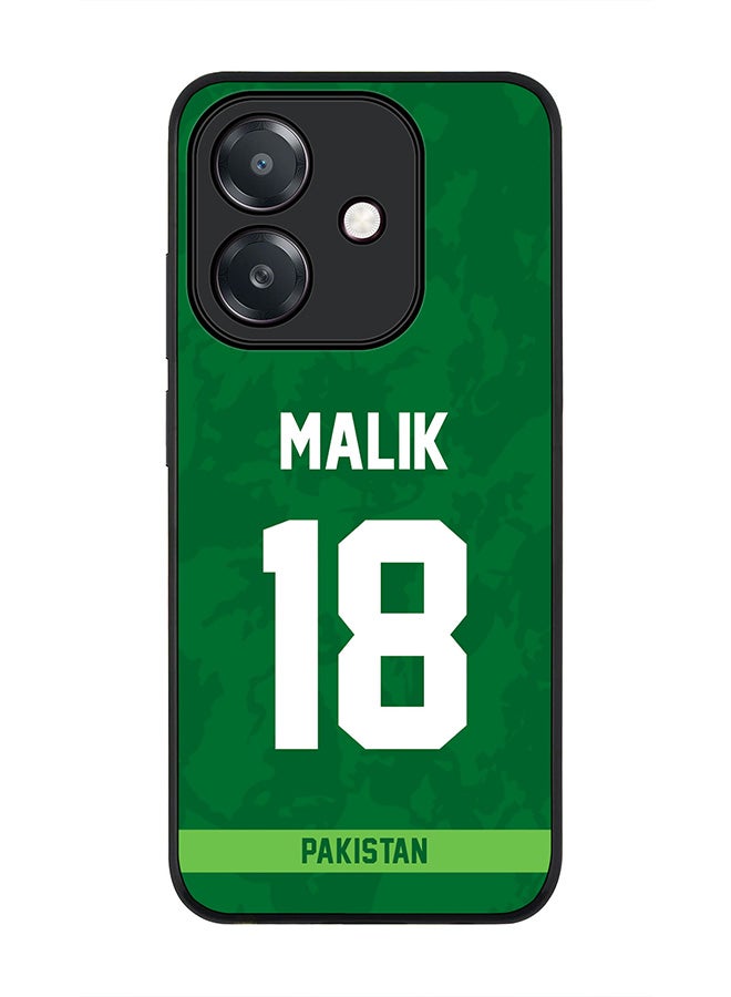 Stylizedd For Oppo A60 5G / A3 5G / A3x 5G Case,Slim fit Camera Protection, Shockproof Thin Phone cover - Pakistan Shoaib Malik, Jersey No 18 - Image 1