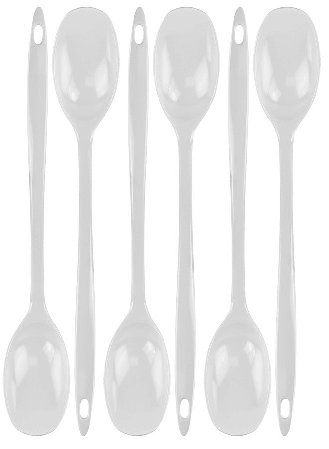 Reston Lloyd 05306M Calypso Basics 100% Melamine, Spoon, White (Pack of 6) - Image 1