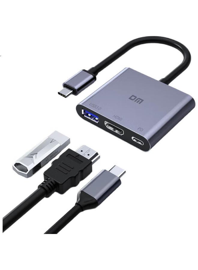 DM Damai Type-C 3-In-1 Docking Station Usb-C To Hdmi/Pd 100W/Usb 3.0 Expansion Integrated Mobile Phone Laptop Converter Chb026 - Image 2