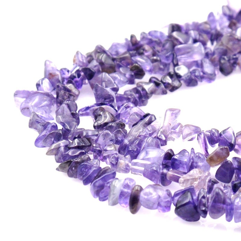BRCbeads BRCbeads Nice Amethyst Chips Beads 78mm 34 Inches per Strand for Jewelery Making