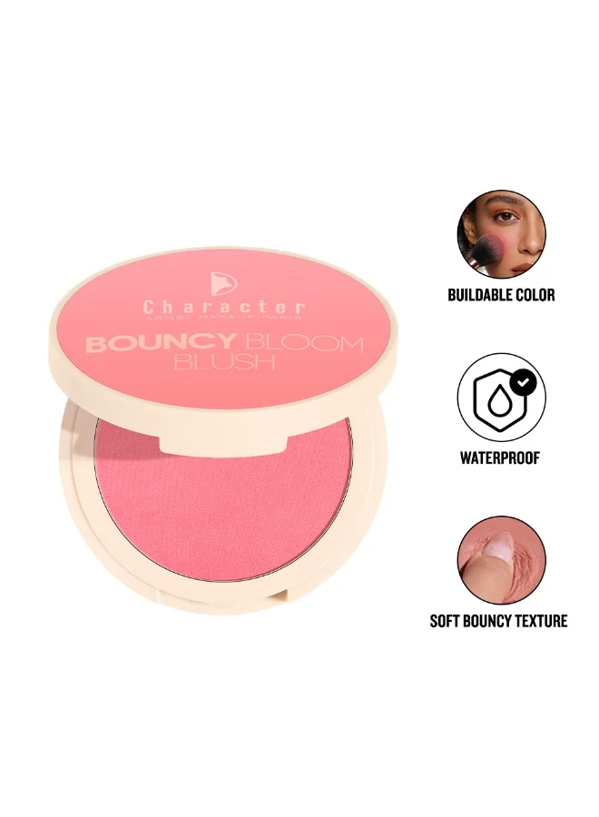 Character Character Bouncy Bloom Cream-to-Powder Blush for Cheeks & Lips, Waterproof