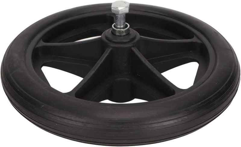 klarako Wheelchair Wheel Replacement, 2Pcs Wheelchair Wheel Replacement Part, 7in Rubber Low Noise Wheelchair Wheel Walker Caster for Rollator - Image 3