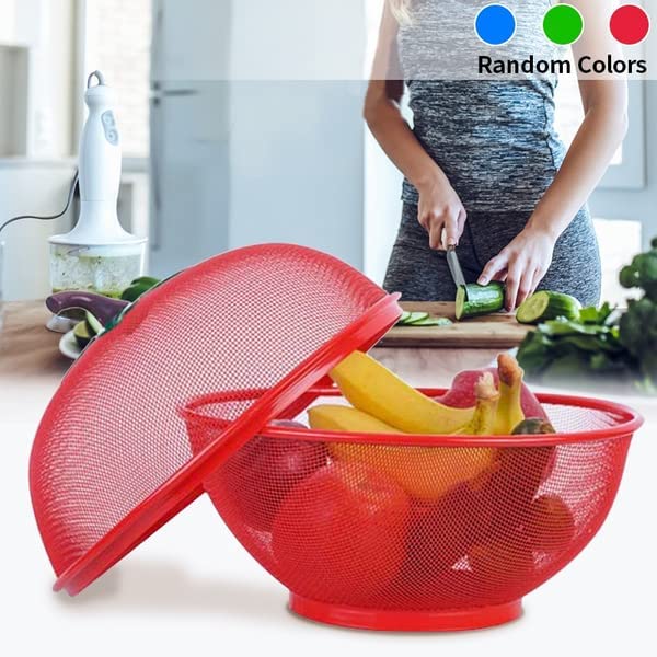 PRIMEFAIR Steel Fruit Bowl Apple Shape Net Fruits Bowl Basket Stainless Steel Fruit and Vegetable Basket Pack of 1 - Image 2