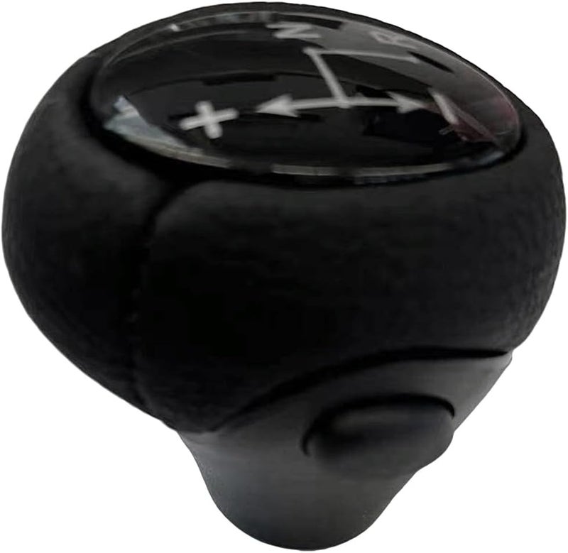 Car Gear Shift Knob Replacement for Smart ForTwo Cabrio 451 2007-2019, Black, ABS and PU Leather - Ergonomic Design, Durable Construction, Easy Installation for Smooth Driving (Black) - Image 5