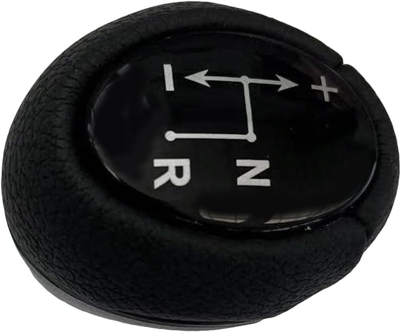 Car Gear Shift Knob Replacement for Smart ForTwo Cabrio 451 2007-2019, Black, ABS and PU Leather - Ergonomic Design, Durable Construction, Easy Installation for Smooth Driving (Black) - Image 4