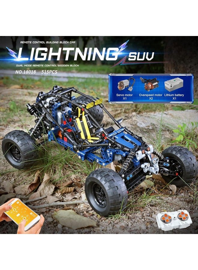 mould king Mould King RC Off-Road Building Car Toys, 515 Pieces Building Blocks Lightning Climbing Car Model with Motors (Remote Control and APP Control), Intelligent Building Kits for Boys  - Image 2