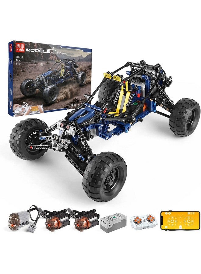 mould king Mould King RC Off-Road Building Car Toys, 515 Pieces Building Blocks Lightning Climbing Car Model with Motors (Remote Control and APP Control), Intelligent Building Kits for Boys  - Image 1
