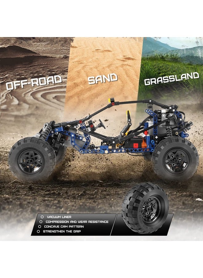 mould king Mould King RC Off-Road Building Car Toys, 515 Pieces Building Blocks Lightning Climbing Car Model with Motors (Remote Control and APP Control), Intelligent Building Kits for Boys  - Image 5