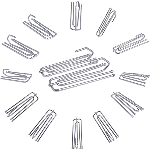 Stainless Steel Curtain Hooks Pleater Tape Hook 30pcs Traverse Pleater 4 Prongs Curtain Pleat Clips Curtain Hooks for Drapes Traverse Rod Slides Clasp Drapery Hooks Stainless 30 Pcs