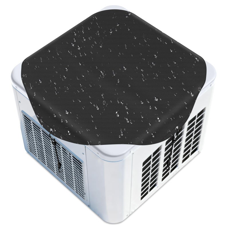 TRELC Air Conditioner Covers for Outside Units Outdoor Waterproof Central AC Cover Winter AC Unit Defender Covers All Season Heavy Duty Top Cover Protect from Snow Leaves Dust Debris32x32 - Image 2