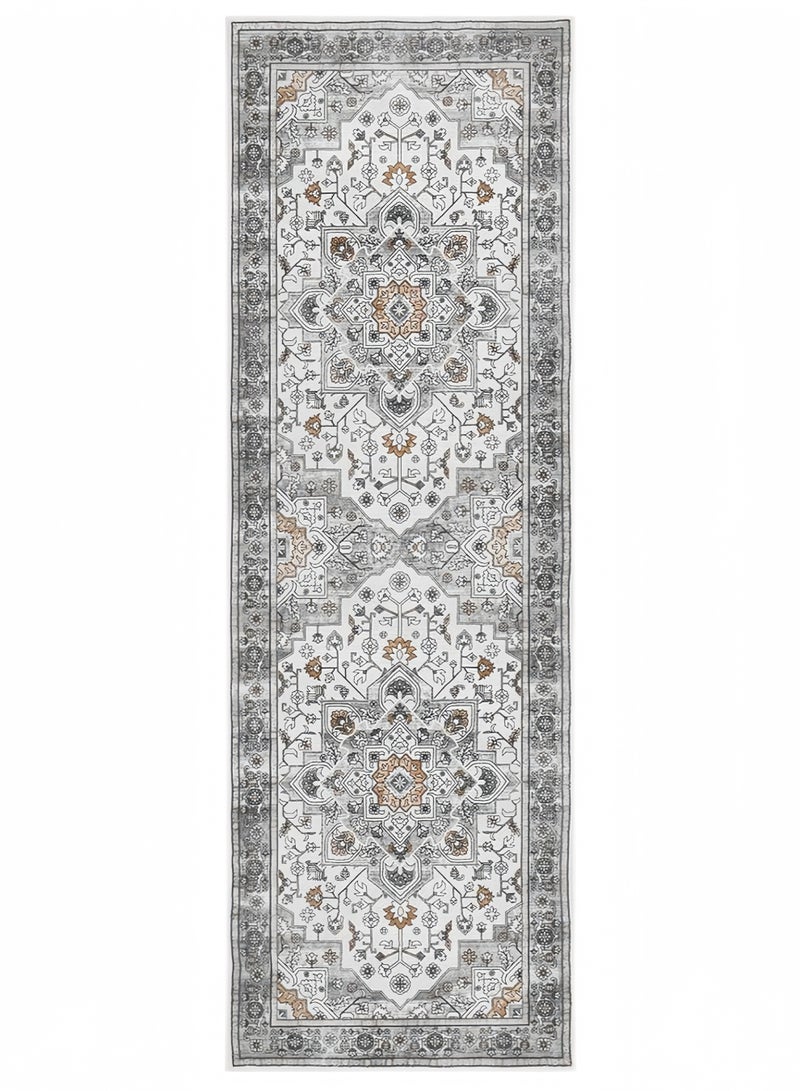 Bohemian Vintage Rug|Non-Slip Hallway & Living Room Carpet | Anti-Wear Bedside Rug with Stain-Resistant Polyester | Easy Clean Home Decor Floor Mat - Image 1