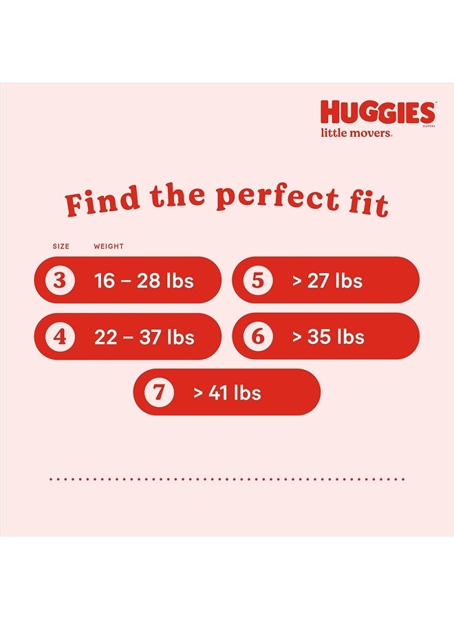 Huggies Size 6 Diapers, Little Movers Baby Diapers, Size 6 (35+ lbs), 96 Ct (2 Packs of 48) - Image 3