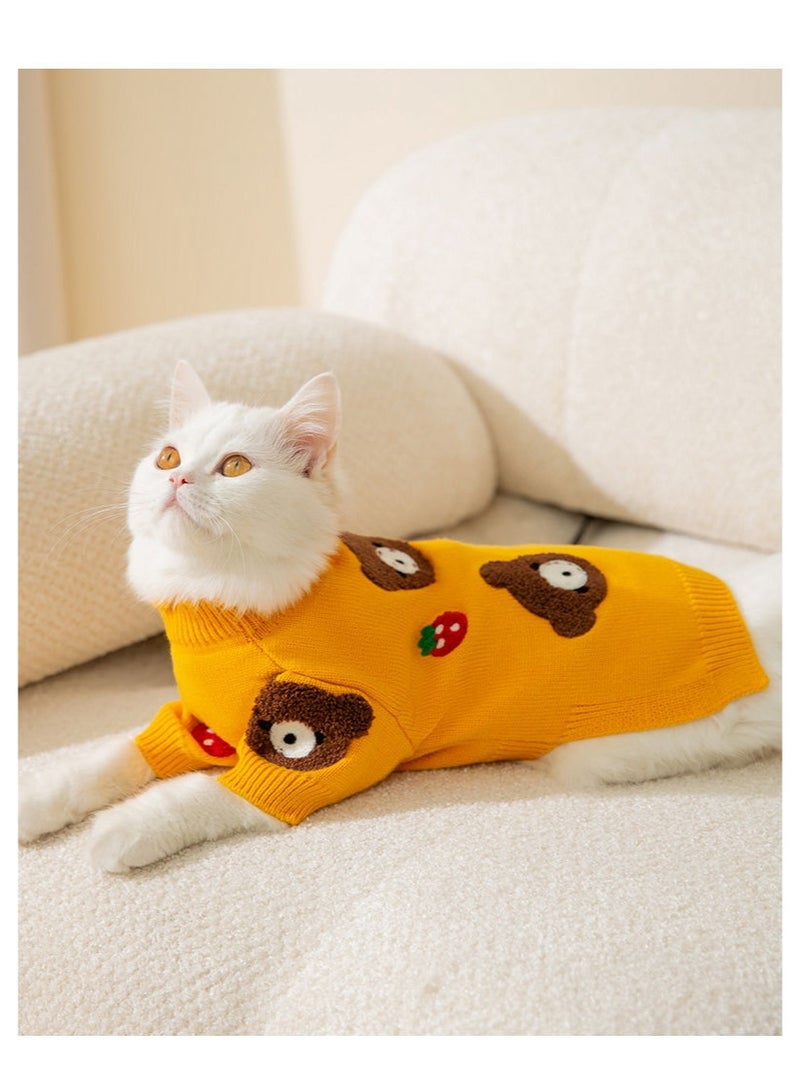 A.M autumn and winter short pet sweaters for Pomeranians, cats, Teddy bears, Bichon Frise, Schnauzers, Poodles, small dogs and dog clothes - Image 4