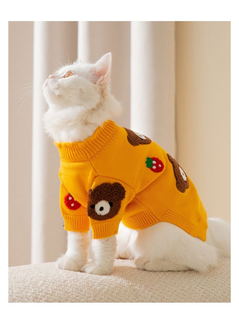 A.M autumn and winter short pet sweaters for Pomeranians, cats, Teddy bears, Bichon Frise, Schnauzers, Poodles, small dogs and dog clothes - Image 3