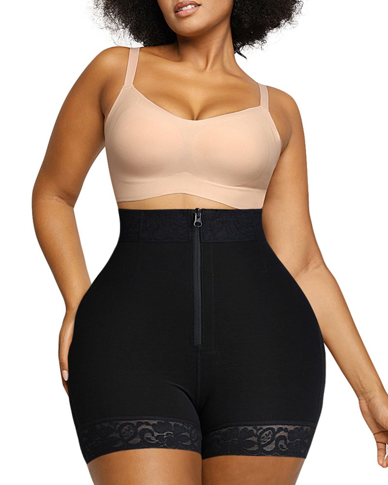 SHAPELLX Shapewear Tummy Control Butt Lifter Faja Shorts Hip Enhancer Underwear Tummy Control Body Shaper(Black,XX-large) - Image 1