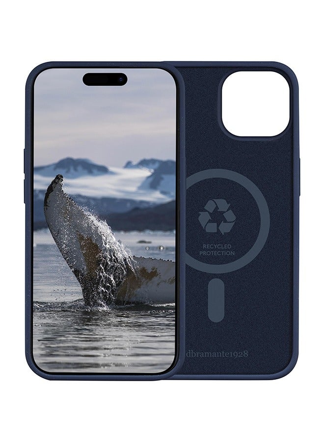 DBRAMANTE1928 كيس ماغ سيف آيفون 15 أزرق المحيط - Image 1