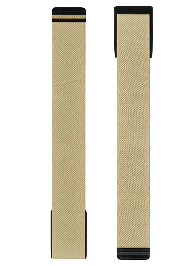 CATANES Nylon Sport Band for Whoop 4.0 Breathable Adjustable Wristband, Water Resistant Replacement Strap, Soft, Comfort, Durability, Easy to Use - Beige - Image 2