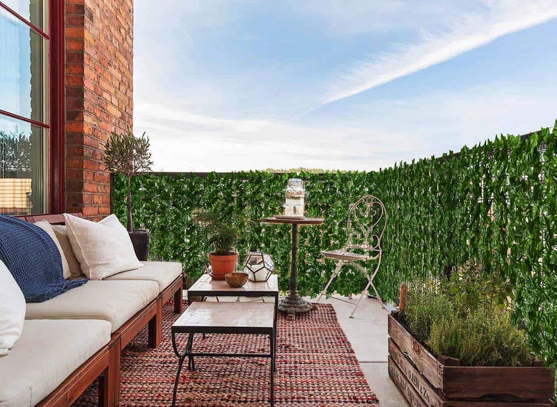 DearHouse 118x39.4in Artificial Ivy Privacy Fence Wall Screen, Artificial Hedges Fence and Faux Ivy Vine Leaf Decoration for Outdoor Garden Decor - Image 2