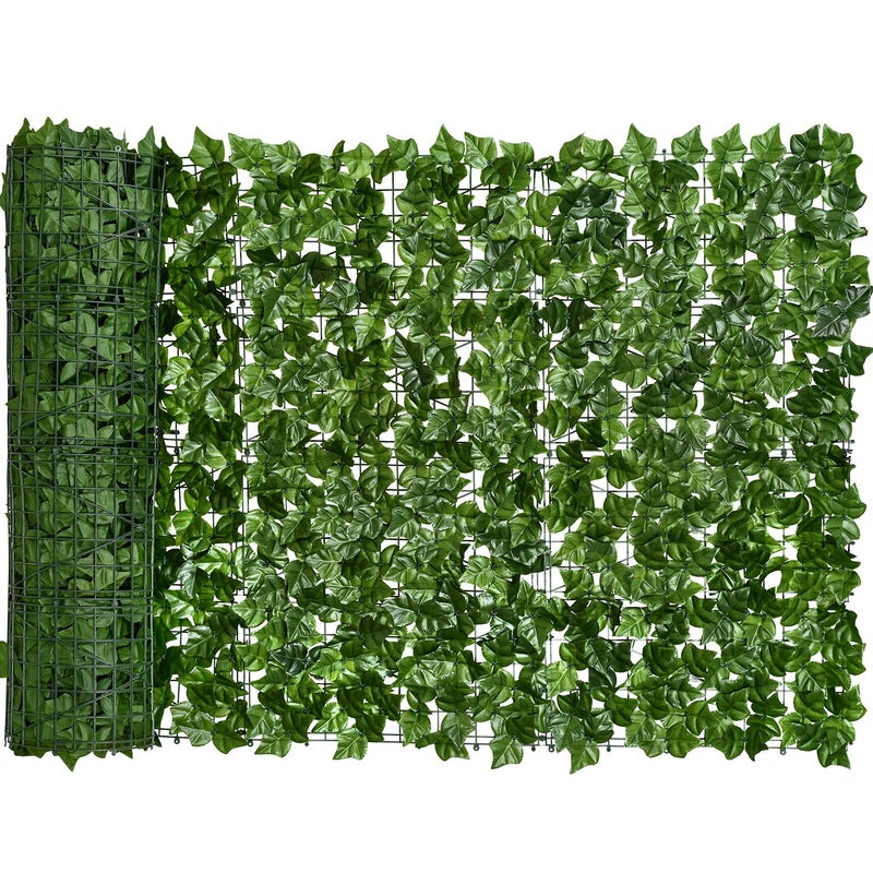 DearHouse 118x39.4in Artificial Ivy Privacy Fence Wall Screen, Artificial Hedges Fence and Faux Ivy Vine Leaf Decoration for Outdoor Garden Decor - Image 1