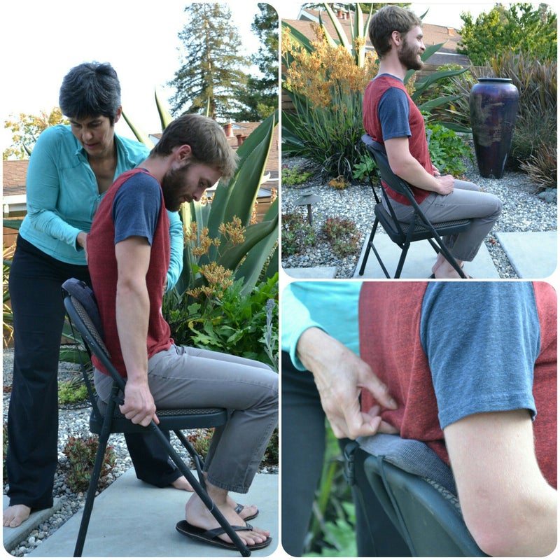 Gokhale Method Stretchsit Cushion Lumbar Support/backrest for Chairs/car Seats - Spinal Traction/Decompression for Relief from Lower Back Pain, Neck Pain, Shoulder Pain, Fibromyalgia - Image 3