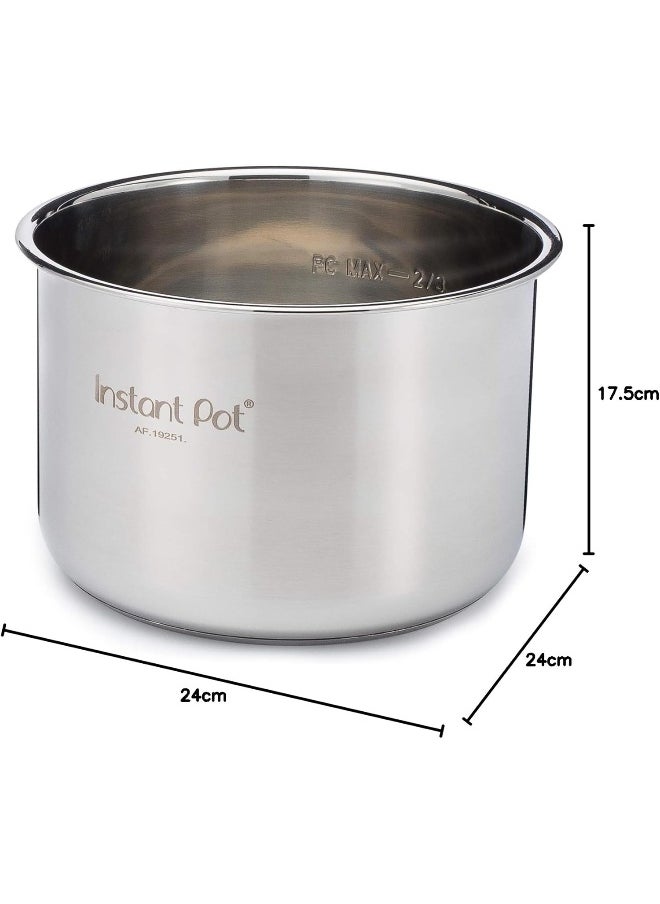 INSTANT Instant Pot 3 3 Qt Pot, 3 Quart, Stainless Steel 8 Quart Silver IP-SS04-80  - Image 5