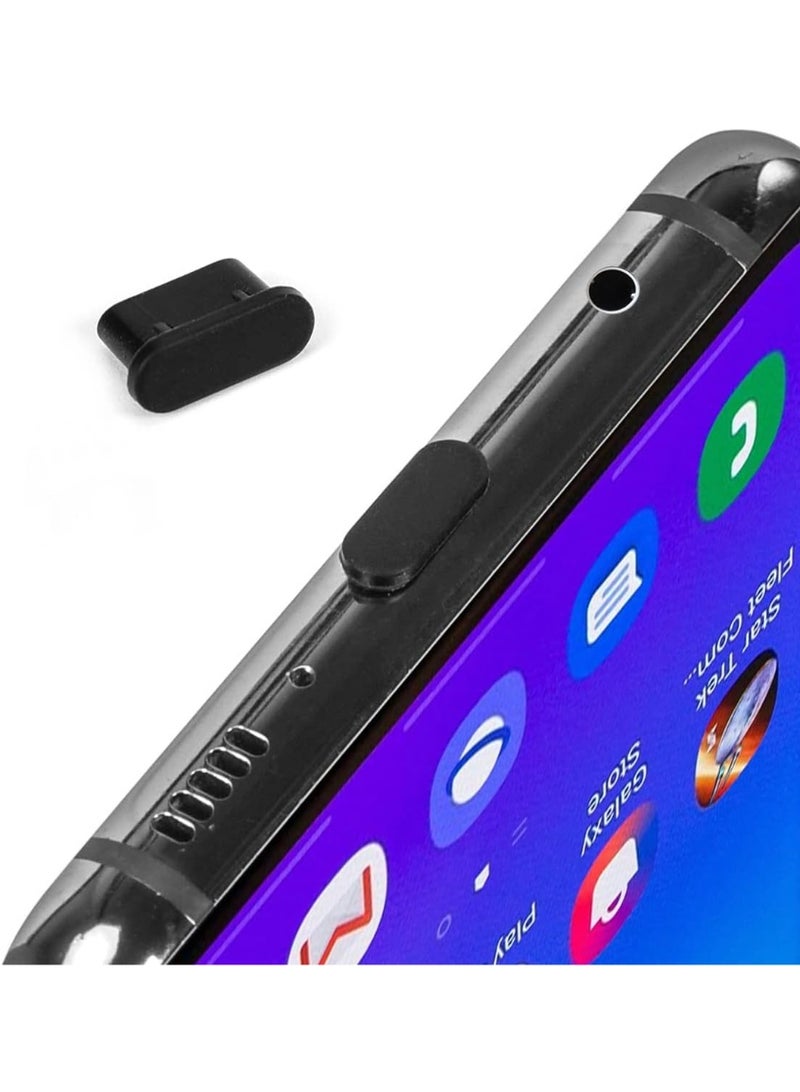 غطاء USB C، عبوة 20 قطعة، سدادات موانع الغبار لمنفذ الشحن من نوع C لأجهزة iPhone 17 16 15 Pro Max، سامسونج جالكسي S24، S23، S22، S21، S20، A53، Note 20، Pixel، MacBook، الكمبيوتر المحمول، وكل الأجهزة التي تستخدم USB C - أسود - Image 4