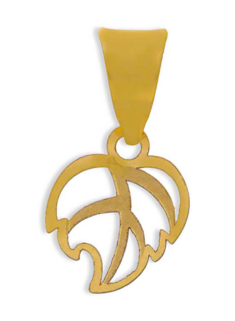 FK Jewellers Gold Palm Leaf Pendant 18KT - FKJPND18KU1040 - Image 1
