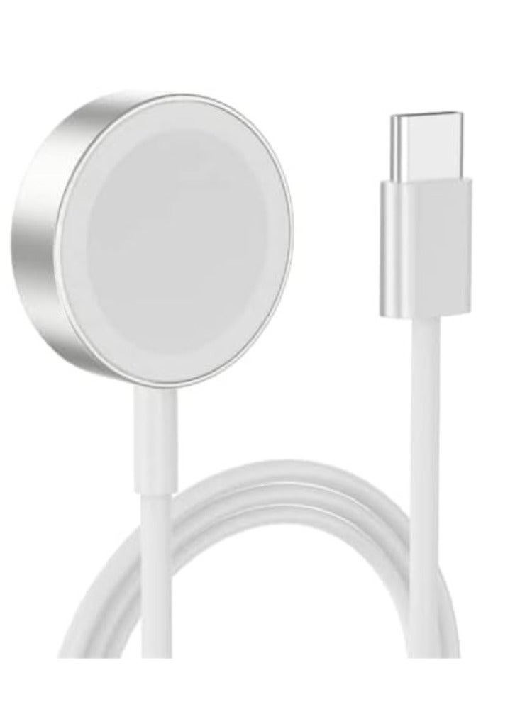GREEN LION Magnetic Charging Cable 1.2M (Type-C Interface) for iWatch - Silver - Image 1