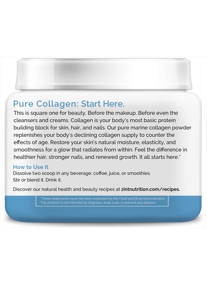 Zint مسحوق الكولاجين البحري المعالج (8 أونصات): مكملات بروتين ببتيدات الكولاجين المضادة للشيخوخة من اليابان - بدون نكهة، معتمد بالباليو، مستدام، غير معدّل وراثيًا - للجمال، البشرة، الشعر والأظافر - Image 4