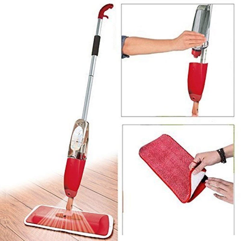 Ngel Floor Mop with Removable Washable Cleaning Pad and Integrated Water Spray Mechanism Colour May Vary - Image 5